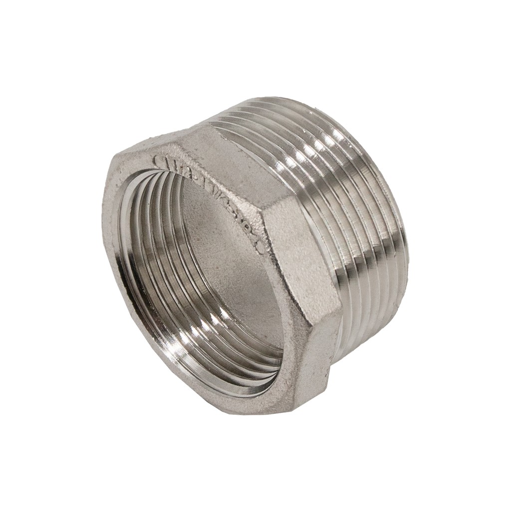 Футорка NewKey нержавеющая, AISI304 DN40xDN32 (1 1/2x1 1/4), (CF8), PN16